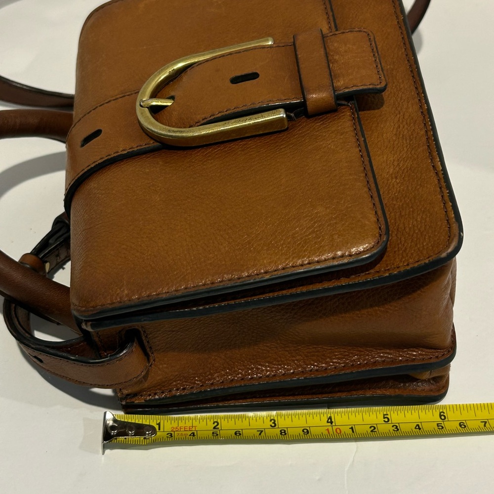 Fossil leather crossbody top handle purse - Picture 12 of 15